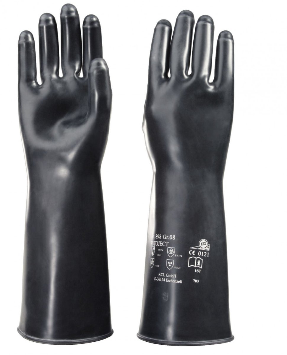 KCL Butoject 898 Chemisch bestendige handschoen - 35 cm - zwart