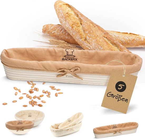 JGS ® ronde broodmand voor het serveren van geweven broodmanden, rieten mand