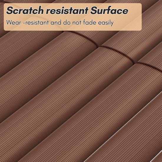 Balkon Privacyscherm 185 x 250 cm 90% Schaduwpercentage Uv-Bestendig Hek Privacyscherm Cover Geen Boren, met Touw en Oogjes Voor Tuin, Hek, Terras