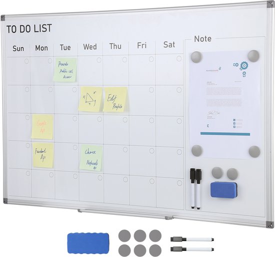 EXCEART 3 Sets Uitwisbare Whiteboards Scoreborden Whiteboards Met Droog Uitwisbare Peddels Voor Leraren 2 Stuks*3