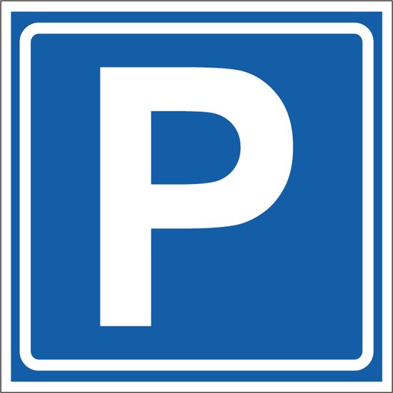 Parkeersticker, E4 100 x 100 mm