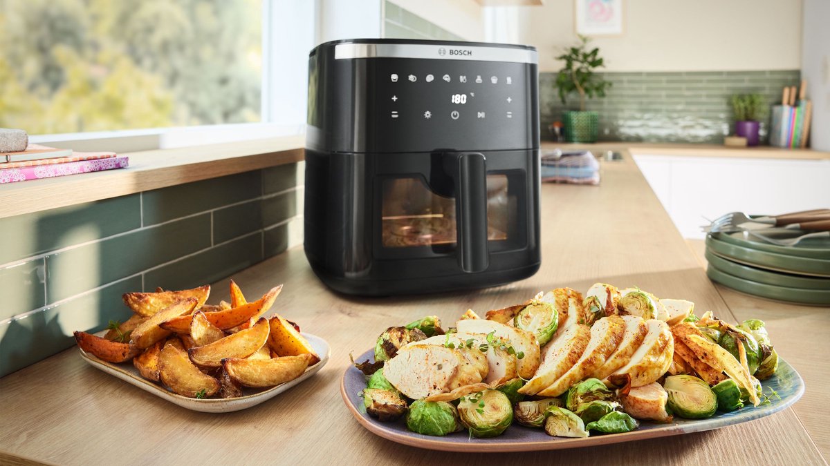 Bosch MAF671B0 Airfryer XXL - Serie 6 - 7,2L - Shake alarm - Kijkvenster - Warmhoudfunctie - 7 programma's - Tot 5 personen - Zwart — afbeelding 6