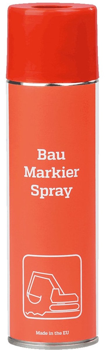 Bouwplaatsmarkeerverf, rood, 500 ml