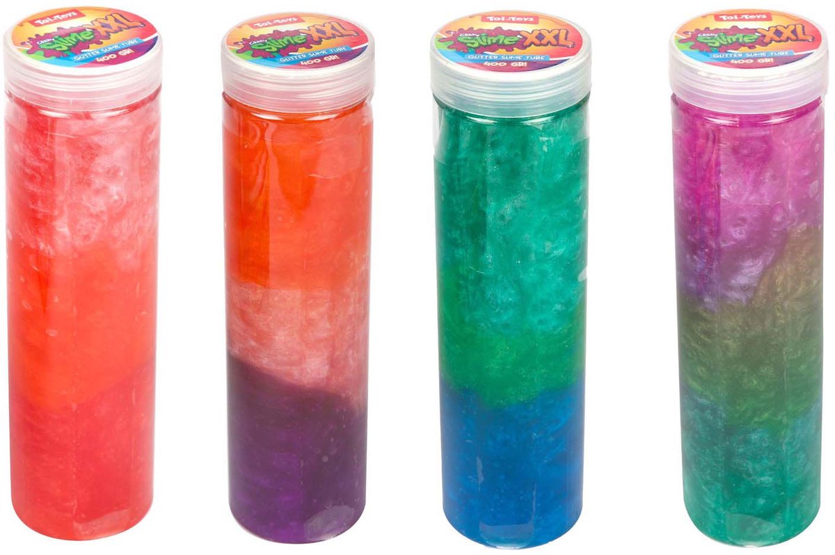 Glitterslijm Shiny koker kleurrijk knutselplezier voor kinderen.