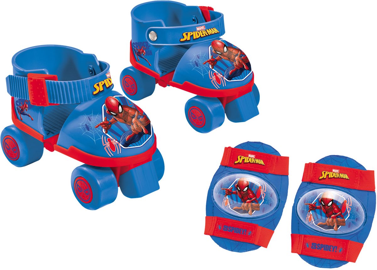 Spiderman Rolschaatsen met Beschermset. mt 22-29