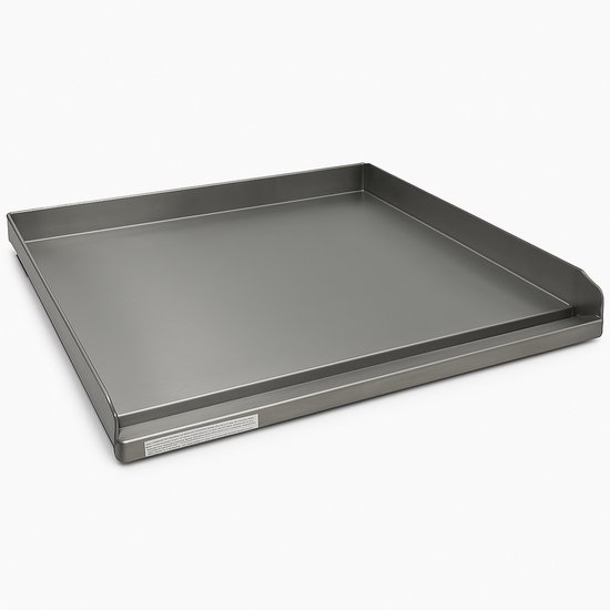 Muntel® Bakplaat - Grillplaat - Plancha - Bakplaat voor BBQ Grill - BBQ - RVS - Zilver - 48 - 42 Cm