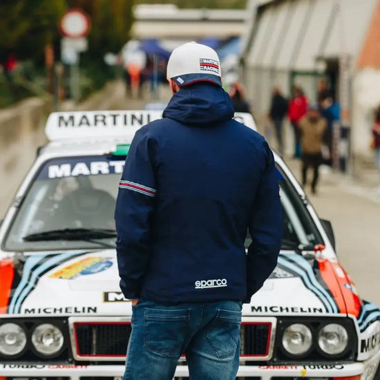 Sparco WINDSTOPPER MARTINI RACING Blauw – Lichtgewicht Waterafstotende Jas met Iconische Martini Racing Details van Sparco — afbeelding 4