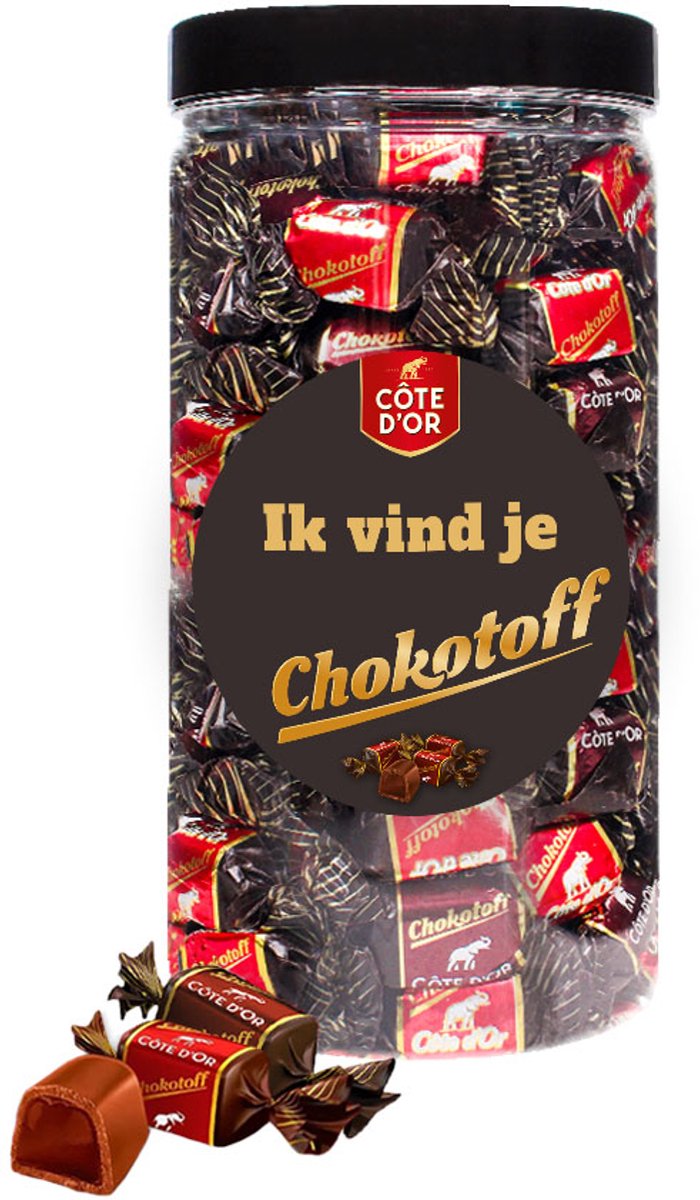 Côte d'Or "Ik vind je Chokotoff" mix puur en melkchocolade - 800g