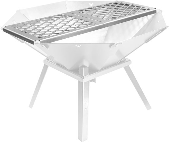 Opvouwbare kampvuurgrill, draagbaar campinggrillrooster, 304 roestvrijstalen kampvuur kookrekken voor compacte opslag, barbecuegrill voor campercamping, jachtreis, bushcraft, picknick, vissen