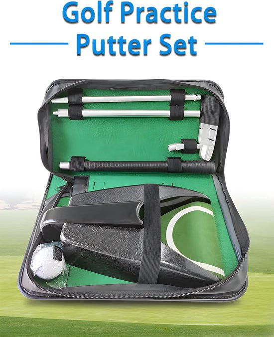 Stripe oefen putter set met balretour en cup van Stripe. — afbeelding 5