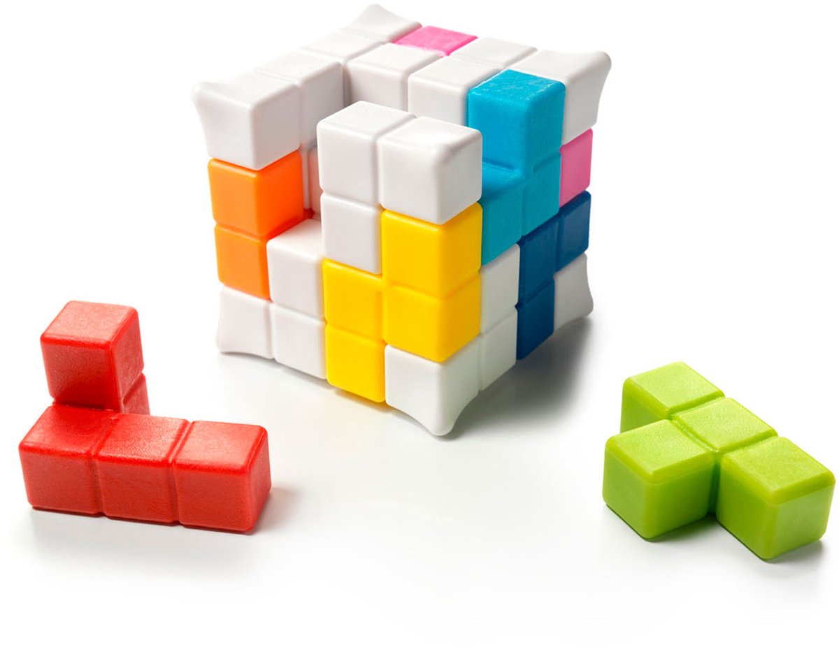 SmartGames Plug & Play Puzzler: compacte friemelkubus met 48 opdrachten thumbnail 4