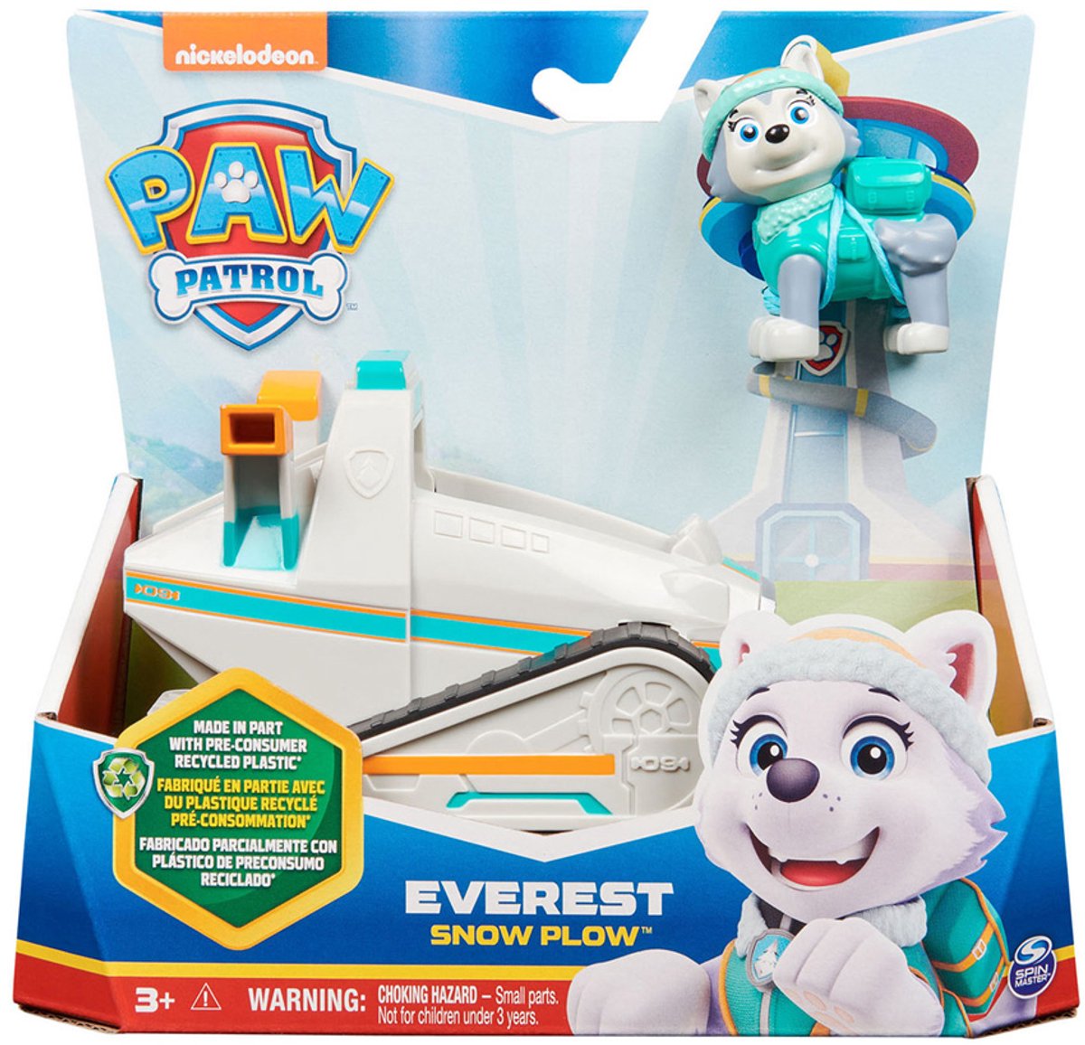 PAW Patrol - Everest's Sneeuwschuiver - speelgoedauto met speelfiguur - 71% gerecycled plastic - duurzaam speelgoed — afbeelding 12