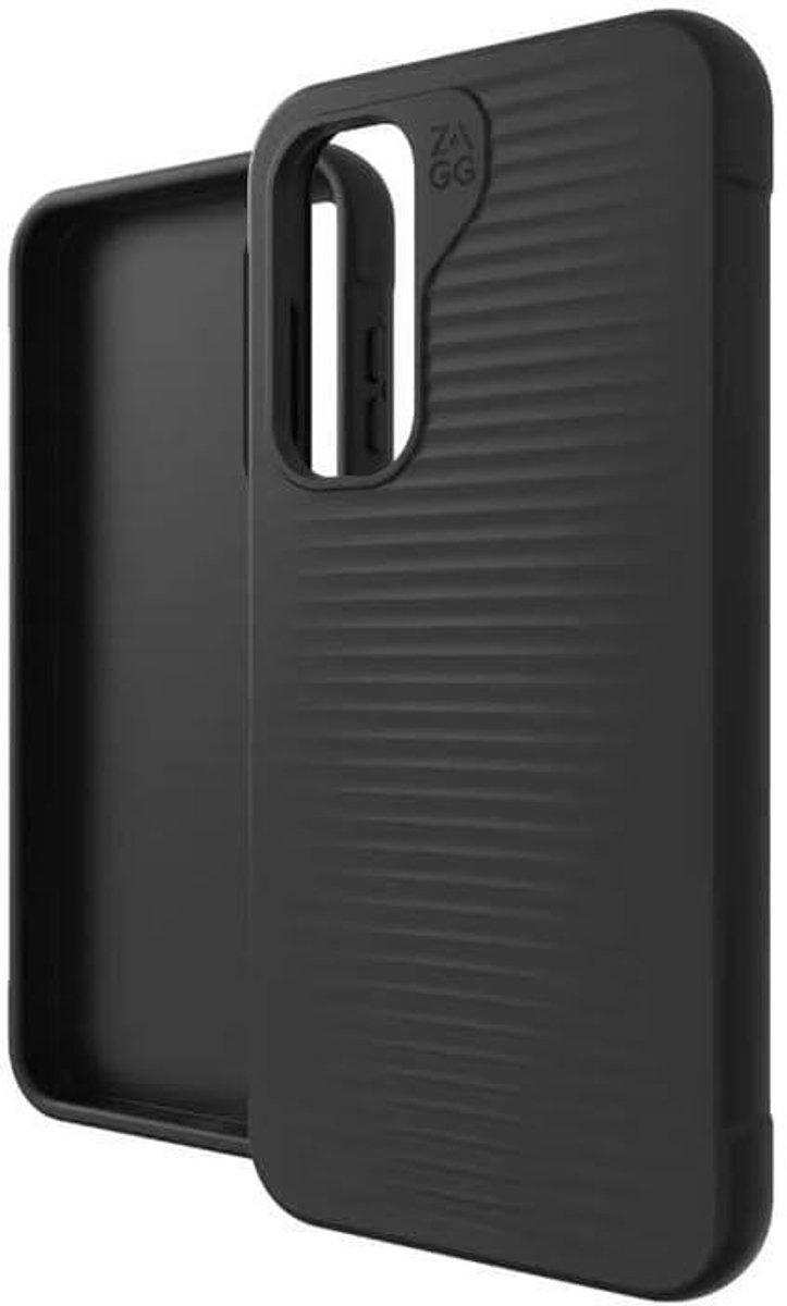 ZAGG Luxe Slim Hoesje Geschikt voor Samsung Galaxy S23 FE - Grafeen Back Cover - 3M Valbescherming - Zwart