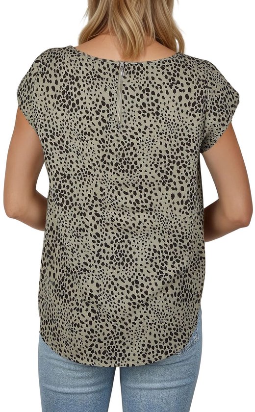 Only T-Shirt Femme ONLVIC bequem Multicolore 36 Col Boeuf Adultes