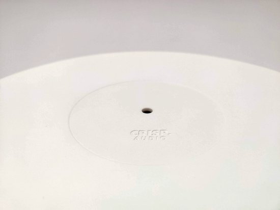 Rheross Draaitafel acryl slipmat voor vinyl LP platenspelers - 2,5 mm dik biedt strakker - 12 inch plateau mat (wit