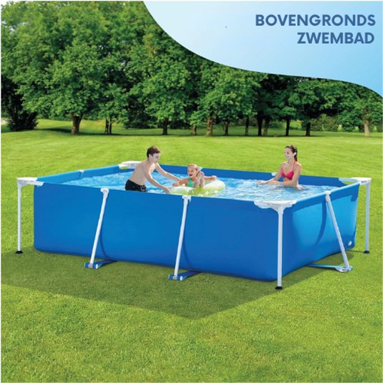Bestway Fast Set Opzetzwembad zonder pomp 244 x 61 cm, blauw, rond Bestway Fast Set Opzetzwembad zonder pomp 244 x 61 cm, blauw, rond
