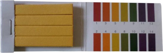Bandelettes d'essai en papier Ph - Papier tournesol - PH 1-14 - 80  bandelettes