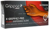 OXXA X-Grippaz Pro 44-550 handschoen - oranje - maat 10/XL - Nitril - 2 zijdig te gebruiken - ongepoederd