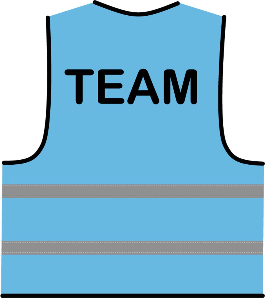 Team hesje lichtblauw