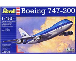 Revell Modelbouwpakket Vliegtuigen - Boeing 747-200 Jumbo Jet Plastic - 1:450