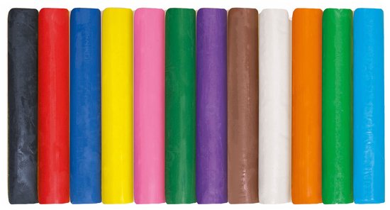 SES - Infinity boetseerklei - 12 kleuren was klei (180gr) - droogt niet uit - heldere kleuren - glutenvrij