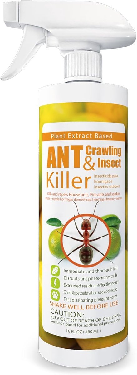 Natuurlijke Mierenmoordenaar en Insectenverdelger - Citrusgeur - 16 OZ