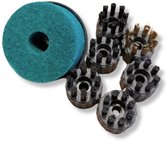 Ensemble Extra de 7 brosses pour nettoyeur vapeur Techweise TS2