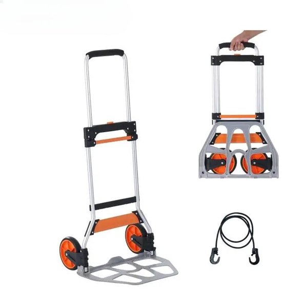 Opvouwbare steekwagen met xl vouwkrat (max 25kg) - Mode accessoires kopen? | Korting tot 35