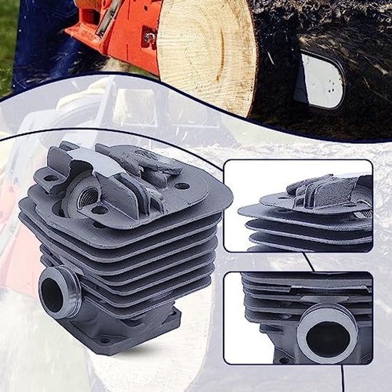 Geschikt voor 48mm cilinderzuigerset voor Stihl 034 034Av 034Super 036 Ms360, 1125 020 1215, 1125 020 1213 kettingzaag van Husxxven — afbeelding 4
