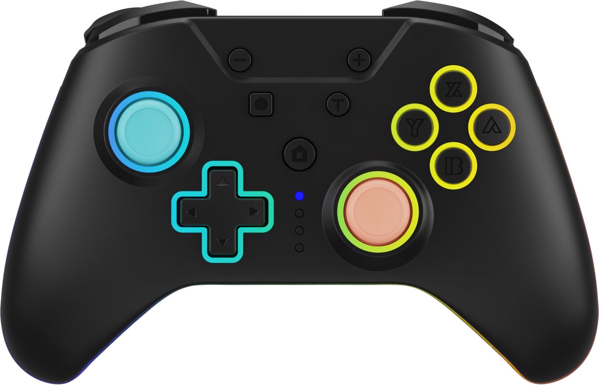 Hyperkin - Switch 2 - NuRival - draadloze controller - blauw/oranje