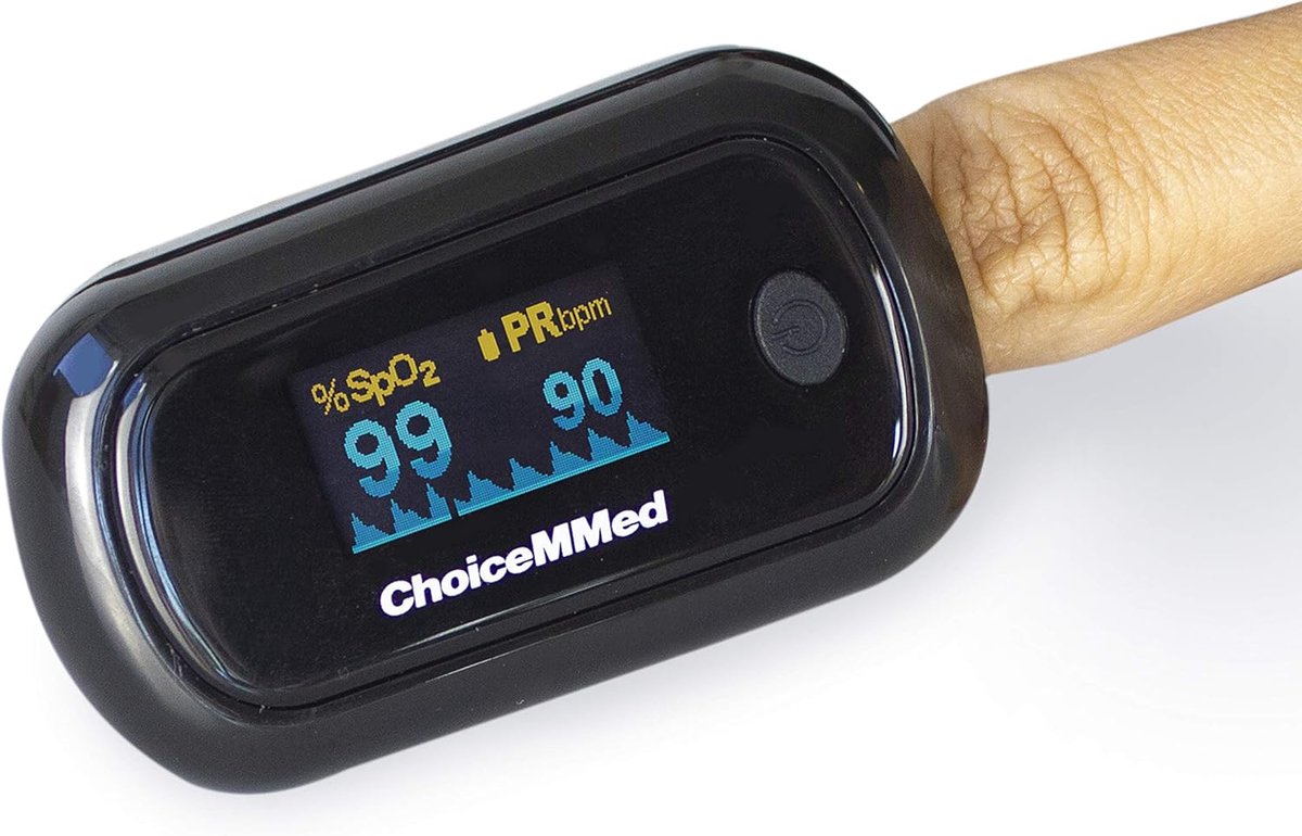 Pulsoximeter voor Vingers | Zuurstofsaturatie en Hartslagmetingen | OLED Display | Draagbaar en Nauwkeurig