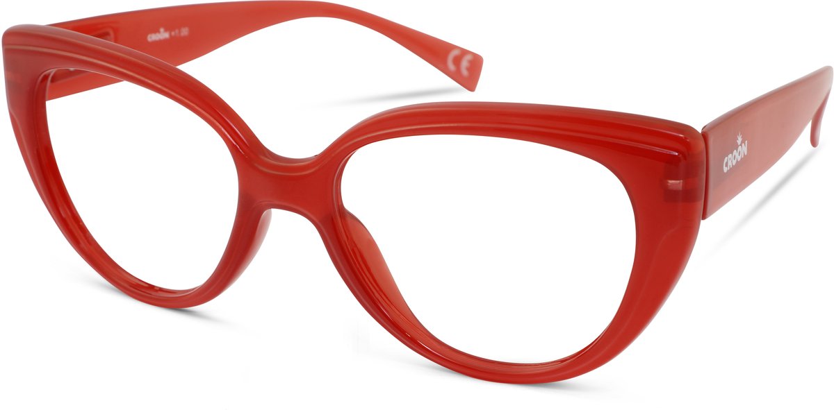 Leesbril Croon Butterfly-Multifocaal-Rood-+1.50
