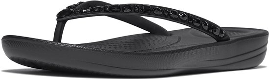 FitFlop Iqushion Multi-Crystal Ergonomic Flip-Flops Vrouwen - All Zwart