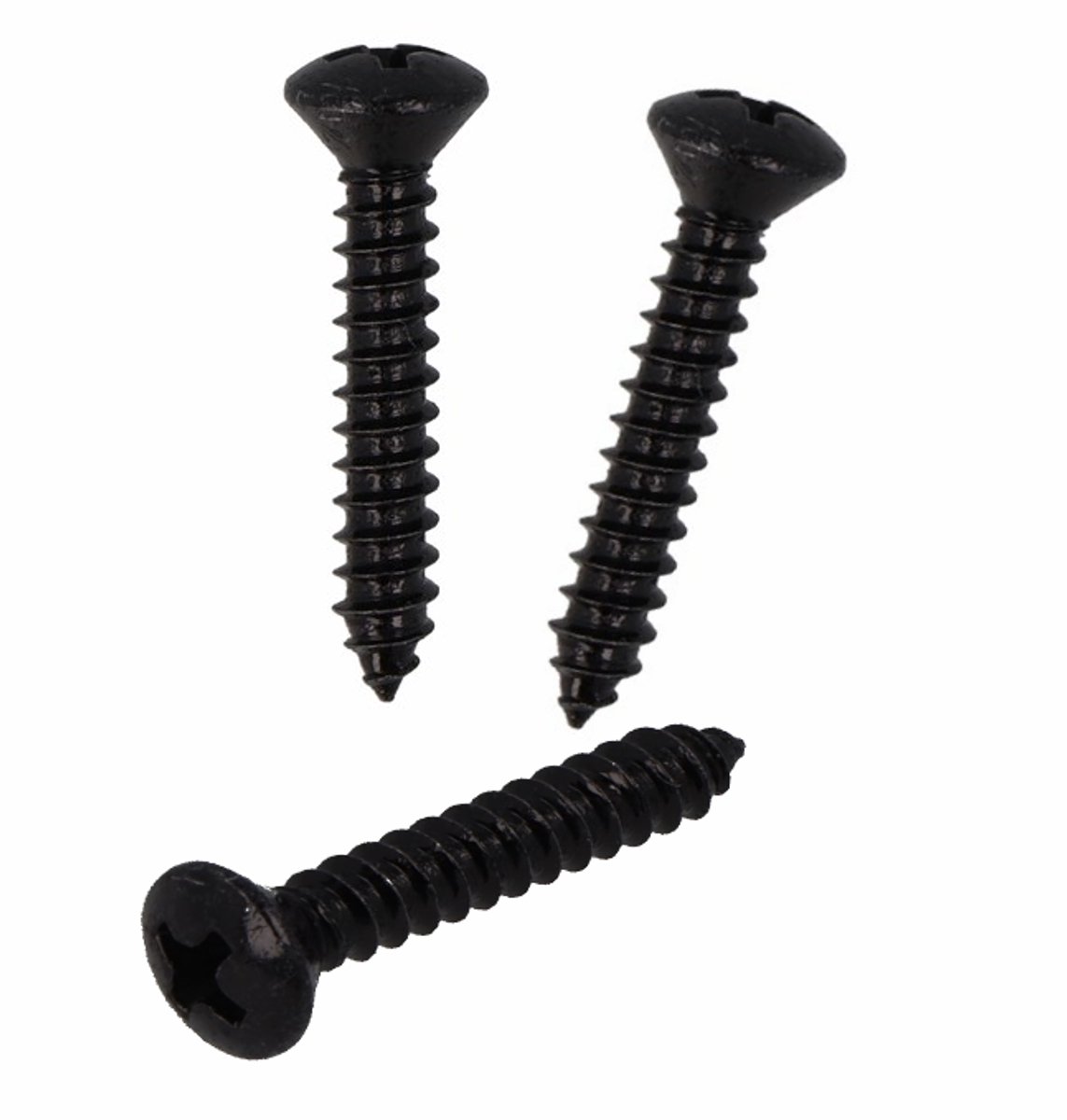 Plaatschroef LK 3,5x16 zak a 12 stuks - Gezwart - Lenskop - Zelftappend - DIN7983C - Zwart