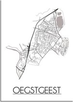 DesignClaud Oegstgeest Plattegrond poster A3 poster (29,7x42 cm)
