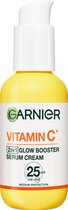 Garnier SkinActive - Glow Booster Serum Cream met Vitamine C* en SPF 25 - 2-in-1 serum & crème - Hydrateert & Laat Stralen - 50ml