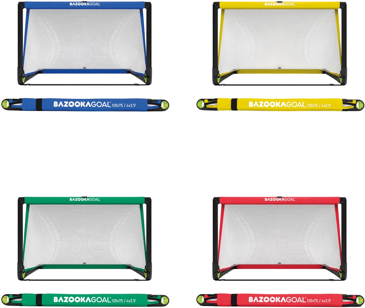 Bazooka voetbaldoel 120 x 75 cm vouwbaar