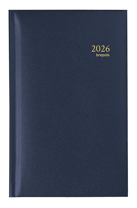 Brepols agenda 2026 - INTERPLAN [0.731] - LIMA NL - Zakagenda - 1 week op 2 pagina's - Weekoverzicht - Blauw - 8.9 x 16 cm