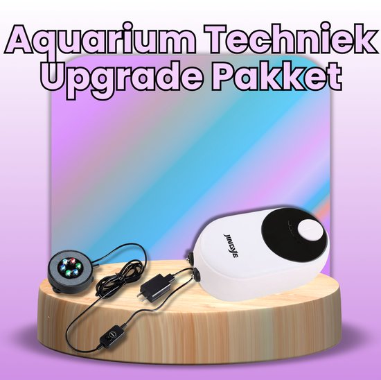 Aquarium Techniek Upgrade Pakket – Krachtige Luchtpomp en LED Beluchting in één