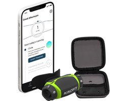Airofit Active – lime - train de luchtwegen - incl. carry case (hardcover)