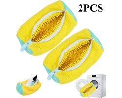 FA-VE Schoenen Waszak – Set van 2 Stuks – Sneaker Wasbeschermers – 39x19 cm – Voor Wasmachine – Herbruikbare Waszakken voor Sportschoenen