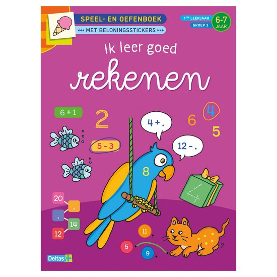 Speel- en oefenboek met beloningsstickers Ik leer goed reken ... - cover