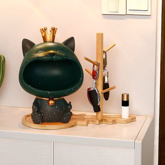 Groot beeld statige kat - Curiosa en Kunst.nl