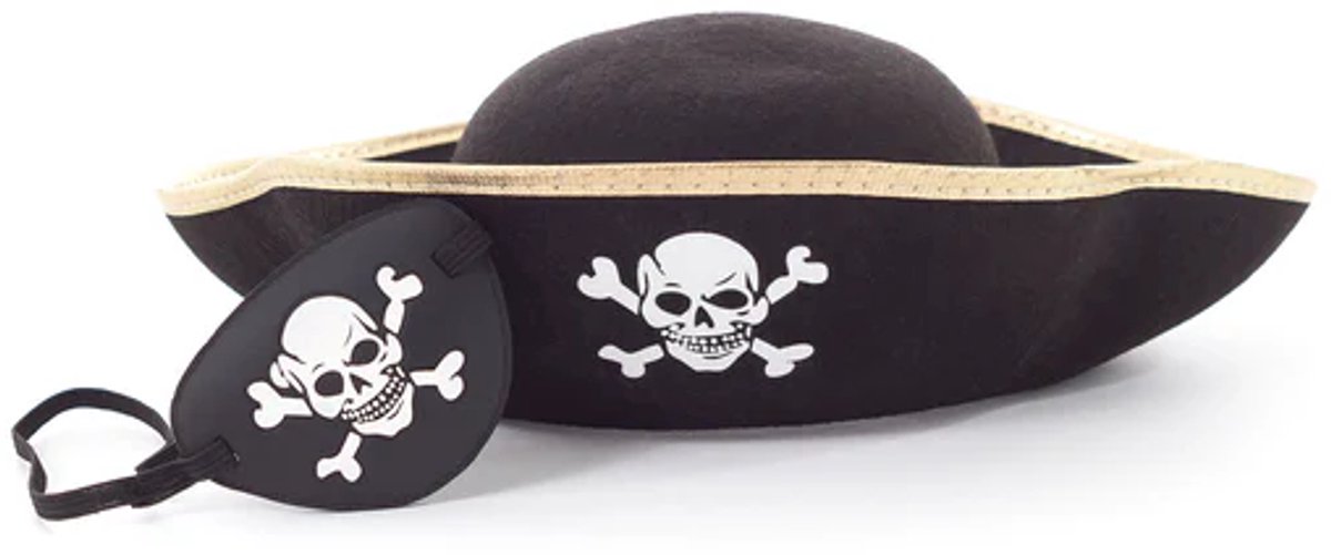 Little Adventures - Piraten accessoireset – Hoed & ooglapje