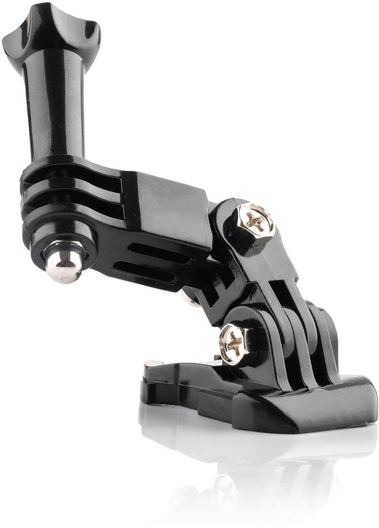 MOJOGEAR Buckle Mount met kantelstukjes - alle richtingen - Geschikt voor GoPro, Smartphone - Draaibaar - Zwart
