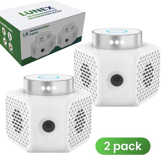 Lunex 2-Pack Ultrasonische Muizenverjager