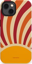 Casetastic Hoesje Geschikt voor Apple iPhone 13 Magsafe - Stijlvolle Beschermende Duo-layer Case - Retro zomer
