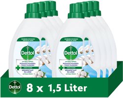 Dettol Antibacterieel Was Toevoeging Hygiëne Fresh – 1,5 L - 8 Stuks - Voordeelverpakking