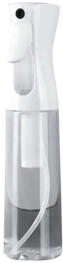 Waterspuit Fijne Mist Verstuiver - Mist spray bottle - Waterspuit - Waterverstuiver - Sprayflacon - Transparant/Wit - 300ml - PP