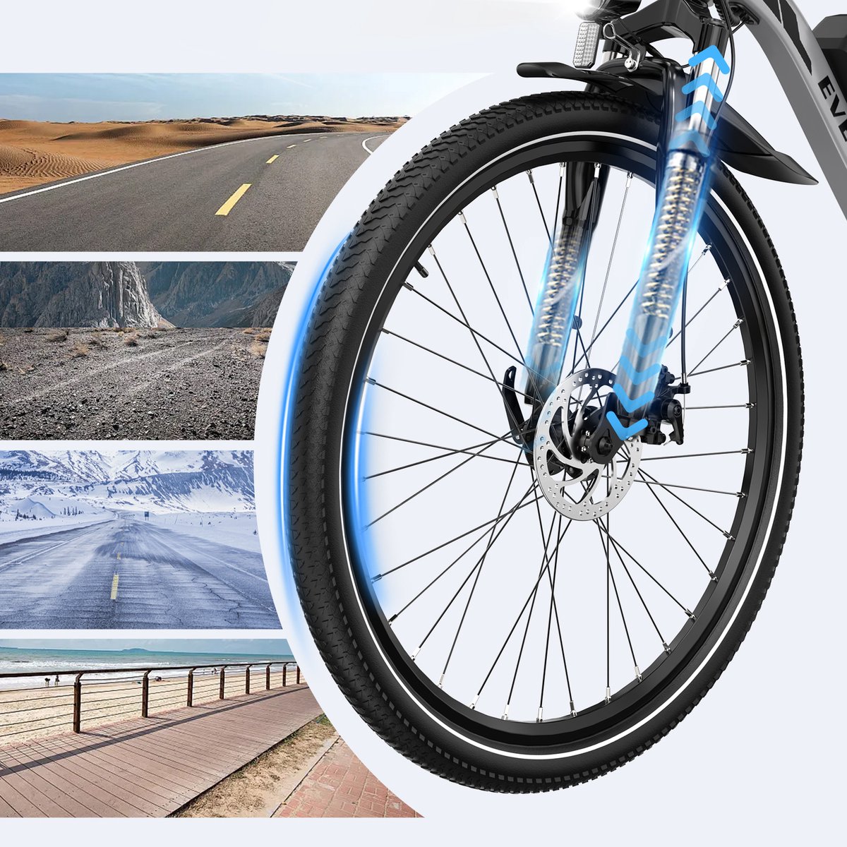 EVERCROSS EK15 Elektrische fiets - Ebike thumbnail 2